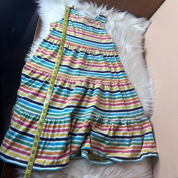 Hanna Andersson Twirl Power Stripe Tiered Tank Dress Size 12 - Picture 7 of 7